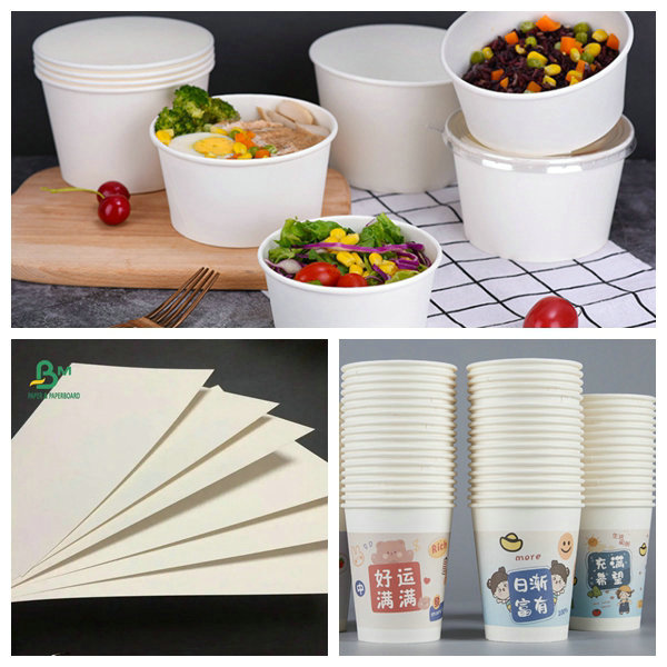 La categoría alimenticia 260 + 15PE cubrió al tablero de papel blanco de Cupstock para la taza de café