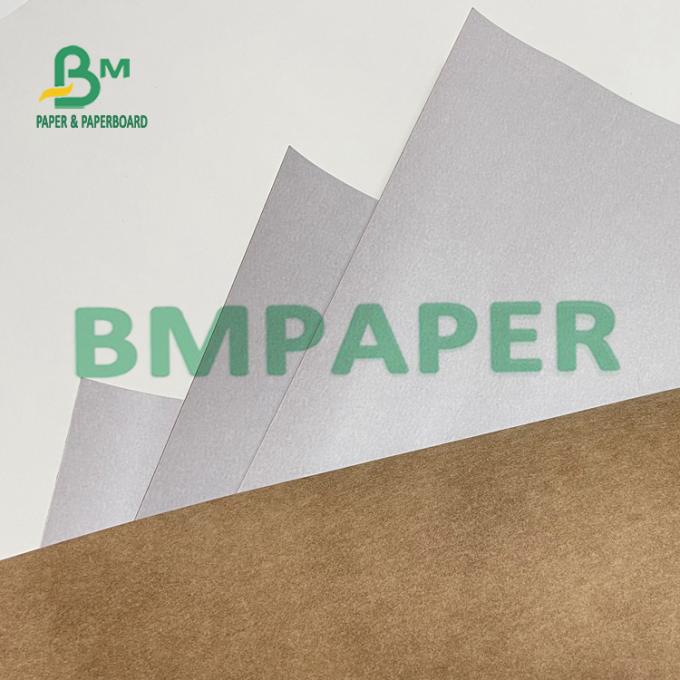 Resistencia de rasgón de papel lavable de Kraft con un color blanco lateral a Tote Bag