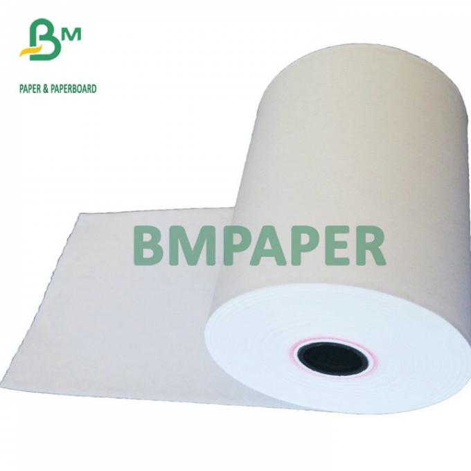 alto rollo de papel termal blanco de la caja registradora de 48g 55g para la máquina de la posición