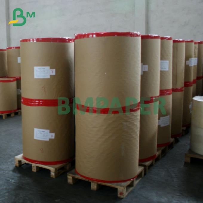 alto rollo de papel termal blanco de la caja registradora de 48g 55g para la máquina de la posición