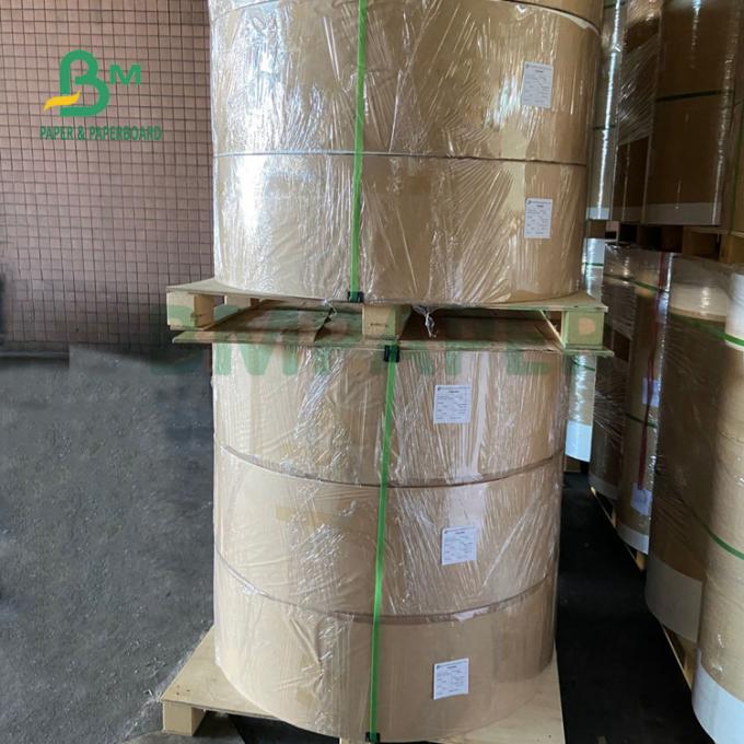 Impermeable a la grasa papel de la fiambrera de 230gsm + de 15g PE para el paquete 700m m de los alimentos de preparación rápida