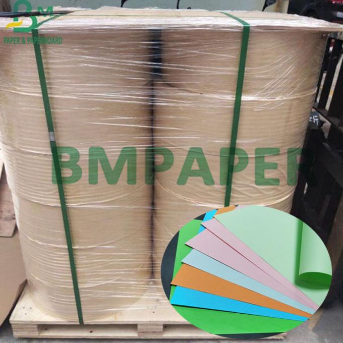 embalaje de neón superior de papel de la tarjeta de los colores del color superficial liso 80g de Rolls