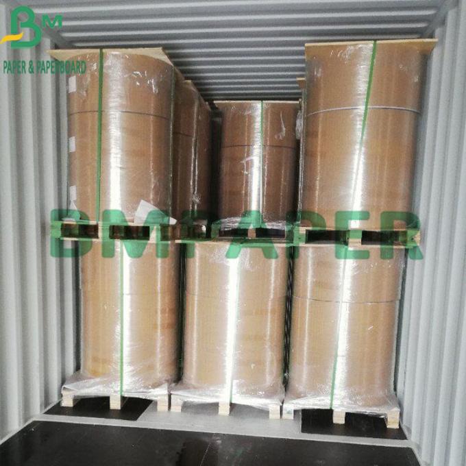Blanco de papel de Kraft de la categoría alimenticia de la pulpa 325gsm de la Virgen cubierto con Brown detrás