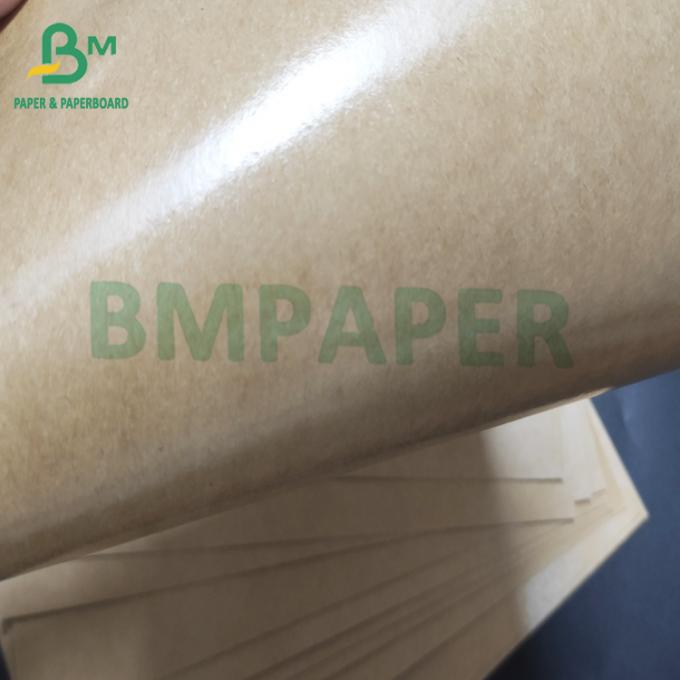 Tablero revestido polivinílico material Brown natural de papel de Kraft de la caja para llevar
