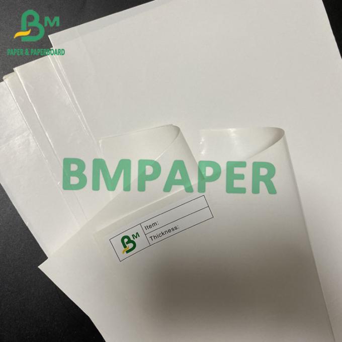 papel de etiqueta blanco de la cerveza de 65gsm 70gsm 75gsm para la impresión en offset los 49cm los 68cm los 75cm