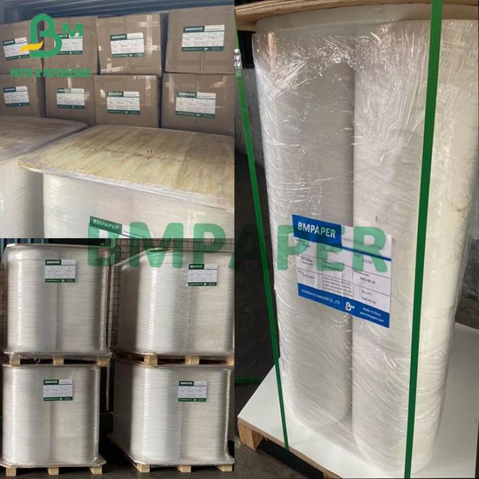 Papel de papel cristal a hacer trazador de líneas del papel de la etiqueta engomada resistencia da alta temperatura 58g-120g azul amarillo blanco