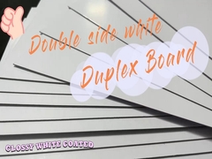 Tablero dúplex recubierto de blanco de doble cara de cartón blanco de 1 mm y 540 g / m2