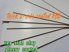 2 mm de cartón blanco fuerte y liso de espesor 2 - lateral revestido de arcilla para cajas rígidas