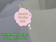 Papel sin madera papel offset papel de fianza papel de impresión offset blanco