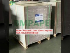 Tablero de hierro marrón de 2,0 mm y 2,5 mm de espalda gris 100% de cartón reciclable