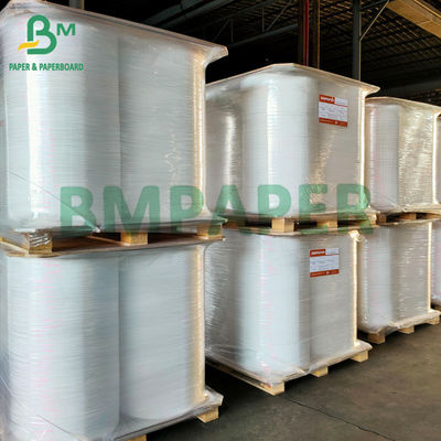 Comida 24gsm seguro Straw Wrap Paper White Color 27m m x 6000 metros de Rolls