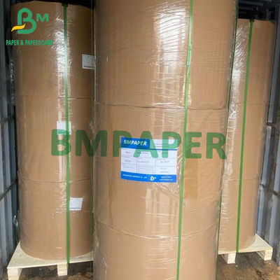 Papel Kraft blanco de un lado brillante de grado alimenticio Mg Papel de embalaje Kraft 30g 35g 40g 45g 50g