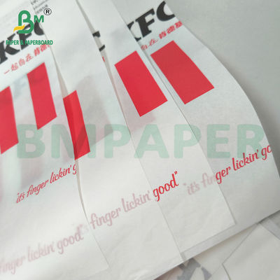 Papel de embalaje de alimentos a prueba de grasa 35gm 40gm 50gm para hamburguesas