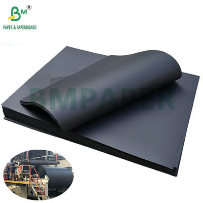 300 gramos de cartón Kraft de color negro sólido hojas de papel de álbum de cartón resistente al plegado