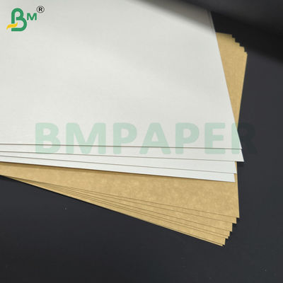 Grado alimenticio 270 g Marrón espalda blanca de la parte superior de la caja de alimentos de cartón de doble revestimiento