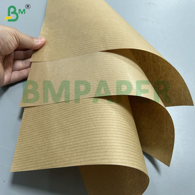 60 g 70 g Rollos de papel kraft reciclado de fibra larga con costillas para bolsas de alimentos 70 cm 80 cm