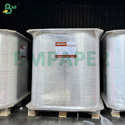 Rollos de corte de papel para envolver palillos de dientes de 26 g/m² color blanco/marrón kraft