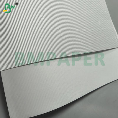 Papel ondulado de cara única de color blanco para acolchado de envases