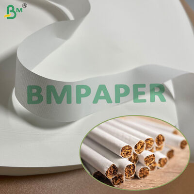 Rollo blanco 18.5m m 23m m 46m m del papel de cigarrillo del tabaco de la buena porosidad 25gsm