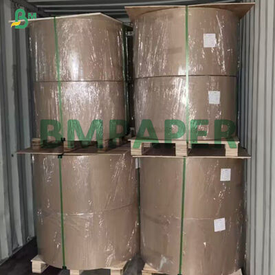 Etiquetas de etiqueta con revestimiento de silicona de etiqueta amarilla Papel de vidrio Jumbo Rolls