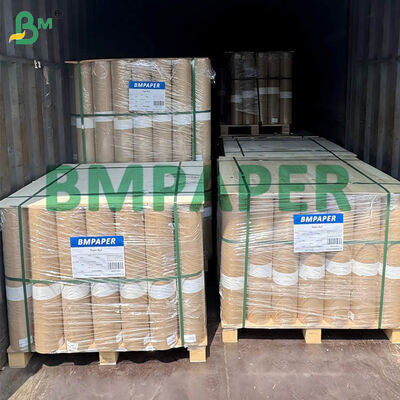 40 gramos de papel Kraft con costillas 26 por 31 pulgadas Kraft de oro amarillo máquina de envoltura vidriada de un lado