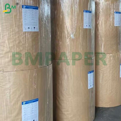 Rollos gigantes de papel Kraft marrón de 80/100 g/m² para fabricar bolsas de papel