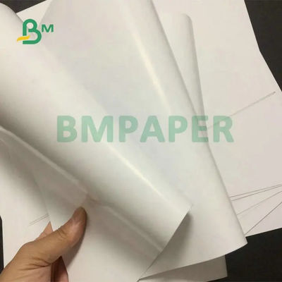 papel de seda del lustre de 100# 120#, blanco brillante echado a un lado doble del papel revestido del texto para la impresión en offset