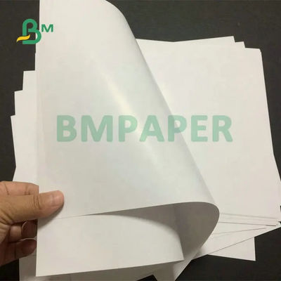 papel de seda del lustre de 100# 120#, blanco brillante echado a un lado doble del papel revestido del texto para la impresión en offset