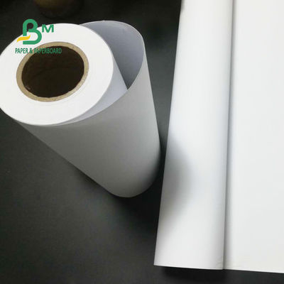 24&quot; x el 150ft 92 rollo en enlace sin recubrimiento 2&quot; del papel de trazador del brillo 20lb cad base