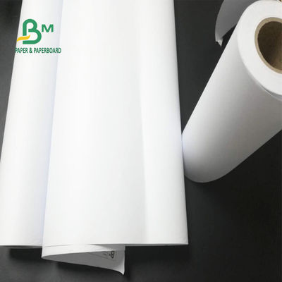 24&quot; x el 150ft 92 rollo en enlace sin recubrimiento 2&quot; del papel de trazador del brillo 20lb cad base