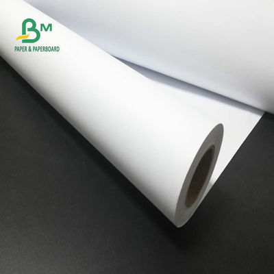 24&quot; x el 150ft 92 rollo en enlace sin recubrimiento 2&quot; del papel de trazador del brillo 20lb cad base