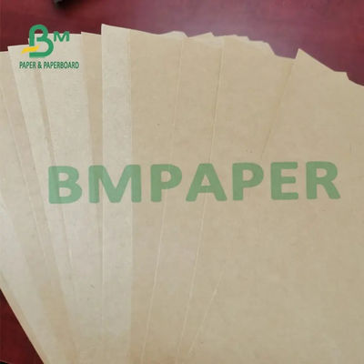 Papel de Kraft de saco sin blanquear de Brown, rollo de papel enorme llano de embalaje del arte