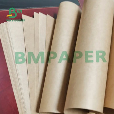 Papel de Kraft de saco sin blanquear de Brown, rollo de papel enorme llano de embalaje del arte