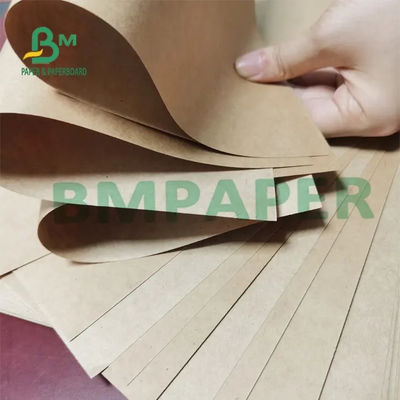 Papel de Kraft de saco sin blanquear de Brown, rollo de papel enorme llano de embalaje del arte