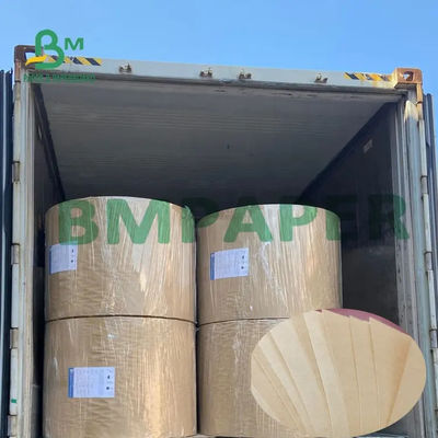 Papel de Kraft de saco sin blanquear de Brown, rollo de papel enorme llano de embalaje del arte