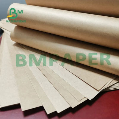 Papel de Kraft de saco sin blanquear de Brown, rollo de papel enorme llano de embalaje del arte