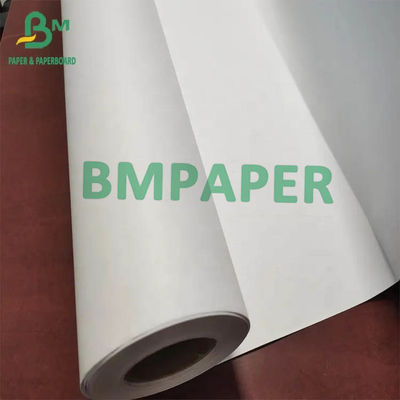 rollo en enlace blanco del papel de trazador 80gsm para la longitud de las impresoras los 50m el 100m el 150m del cad