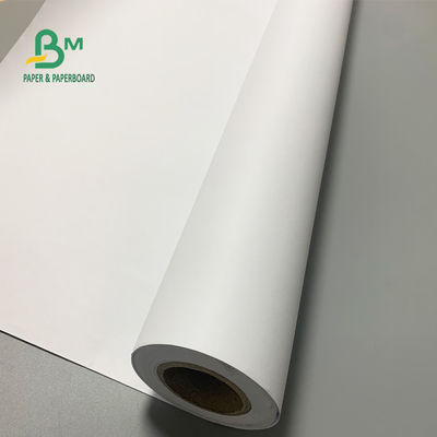 36&quot; x los 500ft 92 rollo en enlace sin recubrimiento 3&quot; del papel de trazador del brillo 20lb cad base