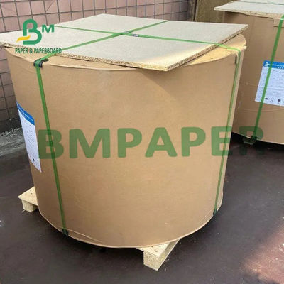 papel de Kraft de saco sin blanquear 350g, papel de embalaje industrial extensible de Brown
