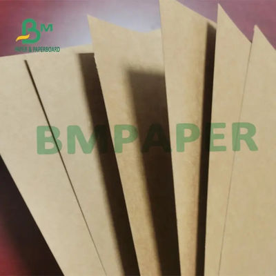 papel de Kraft de saco sin blanquear 350g, papel de embalaje industrial extensible de Brown