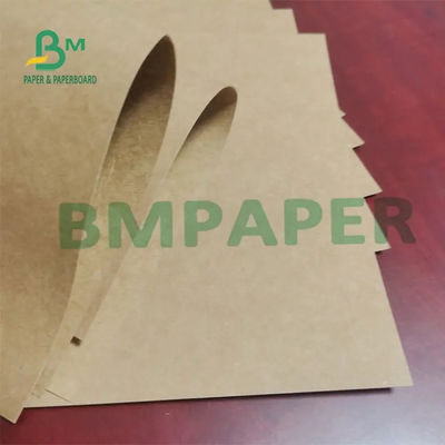 papel de Kraft de saco sin blanquear 350g, papel de embalaje industrial extensible de Brown