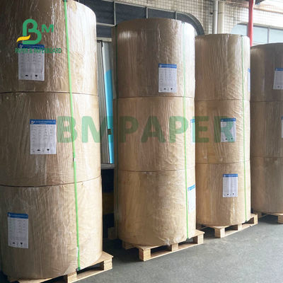 papel de Kraft de saco extensible de 80gsm 90gsm para dureza de los bolsos el 100cm del cemento la buena