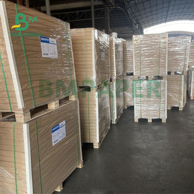papel de Kraft de saco extensible de 80gsm 90gsm para dureza de los bolsos el 100cm del cemento la buena