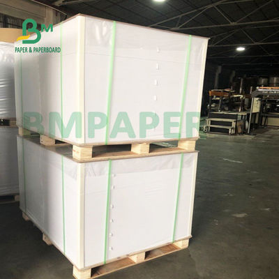 Hojas de papel sintéticas blancas brillantes, prenda impermeable del papel de la etiqueta engomada del ANIMAL DOMÉSTICO para la impresión