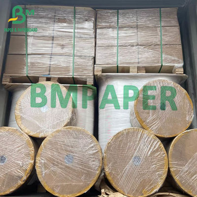 anchura de papel del rollo 15m m 19m m de embalaje de 60gsm Kraft para Straw Paper Striped Red Color