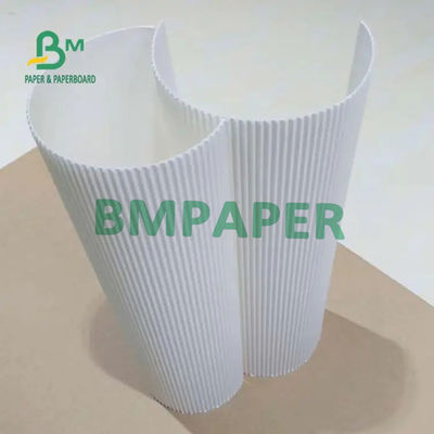 2 capas e de cartón corrugado blanca flauta F estrían 1m m 1.2m m 1.5m m 1.6m m densamente