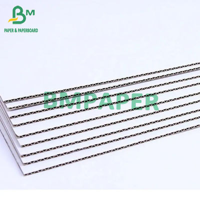 2 capas e de cartón corrugado blanca flauta F estrían 1m m 1.2m m 1.5m m 1.6m m densamente