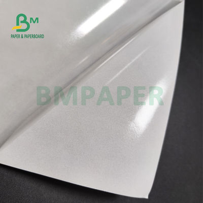 Etiqueta engomada adhesiva blanca brillante 75gsm de papel 80gsm para la capa echada lateral del supermercado uno