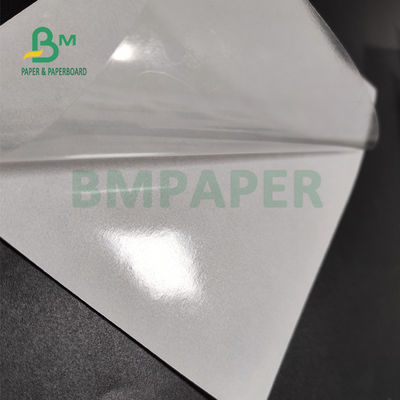 Etiqueta engomada adhesiva blanca brillante 75gsm de papel 80gsm para la capa echada lateral del supermercado uno