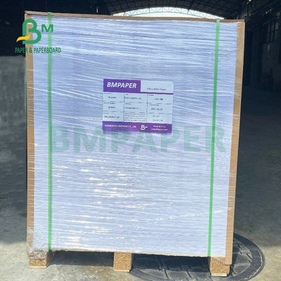 Etiqueta engomada adhesiva blanca brillante 75gsm de papel 80gsm para la capa echada lateral del supermercado uno